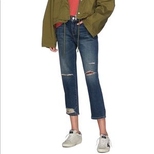 Current/Elliott - Repaired Fling Becker Ripped Denim Jeans